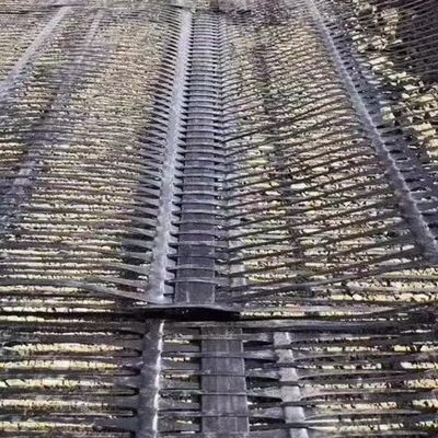 120KN HDPE Plástico Uniaxial Geogrid para estabilização geossintética 50m comprimento de rolo