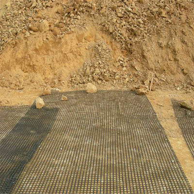 Estabilizador do solo de estradas Grelha geográfica uniaxial 5m Largura 50KN/M Resistência à tração Material durável