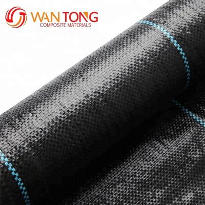 Alta resistência à tração 5oz preto PP tecido Geotextil para construção de estradas