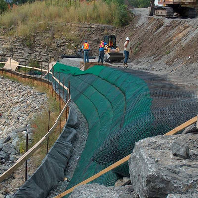 Construção rodoviária Grelha geográfica biaxial de plástico com resistência à tração de 20kn/M e certificado CE