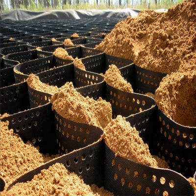 Geocelha 3D de plástico HDPE resistente à corrosão de superfície lisa para construção rodoviária