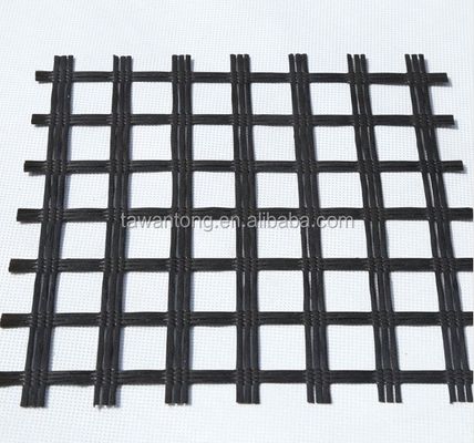 ISO padrão de malha de fibra de vidro Geogrid para reforço de estradas 50-200m Durável