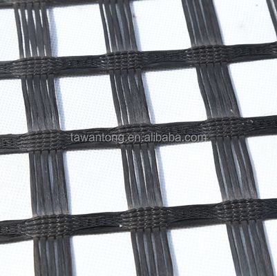 ISO padrão de malha de fibra de vidro Geogrid para reforço de estradas 50-200m Durável