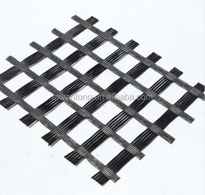 ISO padrão de malha de fibra de vidro Geogrid para reforço de estradas 50-200m Durável