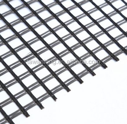 ISO padrão de malha de fibra de vidro Geogrid para reforço de estradas 50-200m Durável