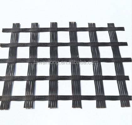 ISO padrão de malha de fibra de vidro Geogrid para reforço de estradas 50-200m Durável