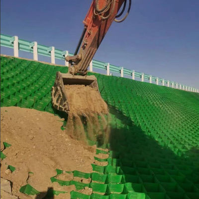 Noruega HDPE Geocell para parede de retenção 50mm-250mm Altura CE ISO14001 ISO9001 Certificado
