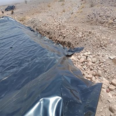 GB/ASTM GRI-GM13 Geomembrana de plástico preto de 1 mm padrão para impermeabilização de estanques de aterros