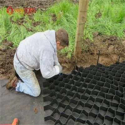 Geocélulas para proteção da inclinação das estradas de estrada HDPE Pavimentação Plastic Gravel Stabilizer
