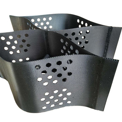 Geocélulas texturizadas/perforadas de HDPE para reforço de parede de retenção Altura 50 mm-250 mm