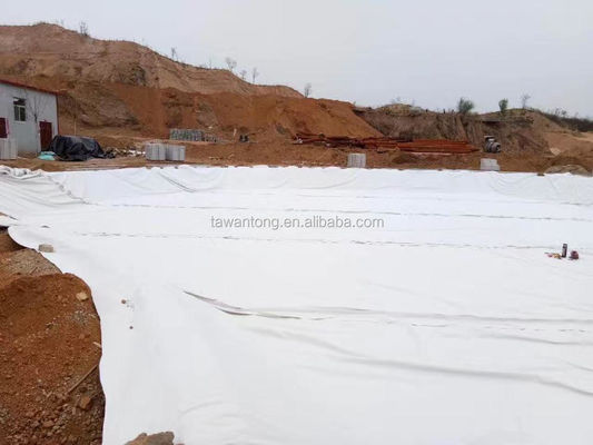 Tecido geotextil não tecido de construção rodoviária com certificação ISO9001 ISO14001 BV