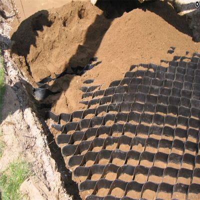 Geocélulas texturizadas/perforadas de HDPE para reforço de parede de retenção Altura 50 mm-250 mm