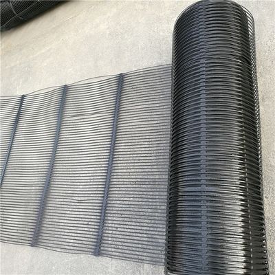 CE/ISO9001 Certificado HDPE Uniaxial Geogrid para Reforço de Parede de Segurança Preto