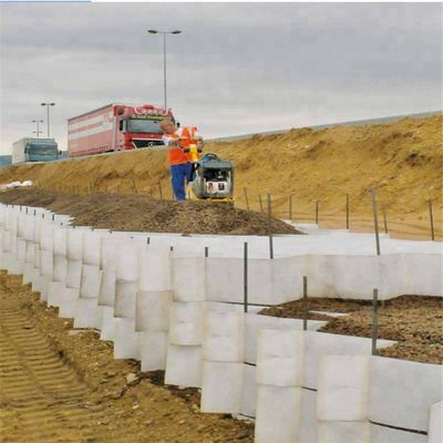 Geocelha de plástico HDPE texturizada e perfurada para construção rodoviária