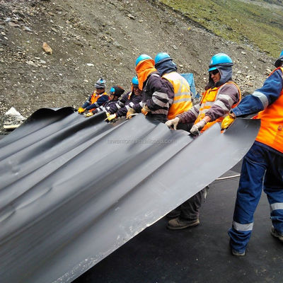 1 mm HDPE Geomembrane Waterproofing Pond Liner para o projeto de barragem de irrigação agrícola