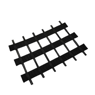 Reforço de mineração PET Geogrid com resistência à ruptura de 50-50KN/m e projeto tradicional