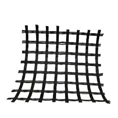 100 m/rolo de PET Warp Geogrid de malha para construção de paredes de retenção