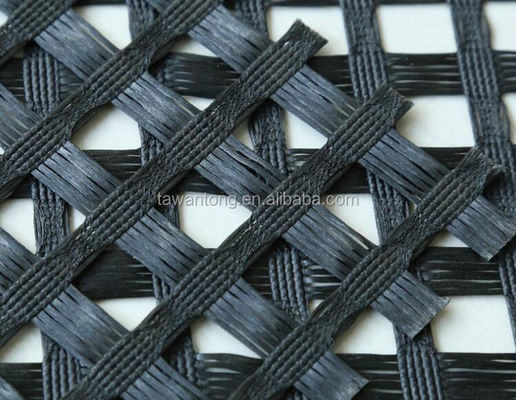 25mm*25mm Design tradicional Engenharia Civil PET Malha Geogrid Parede de retenção Geo Grid Grid