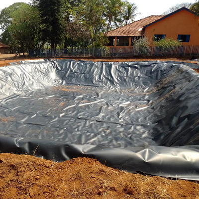 Materiais primários 100% de HDPE virgem LLDPE 0,3 mm de revestimento de lagoa de HDPE para lagoa de criação de camarão no Peru