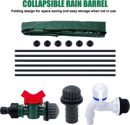 Tanque de armazenamento de água portátil dobrável de lona de PVC de 380L para agricultura de quintal