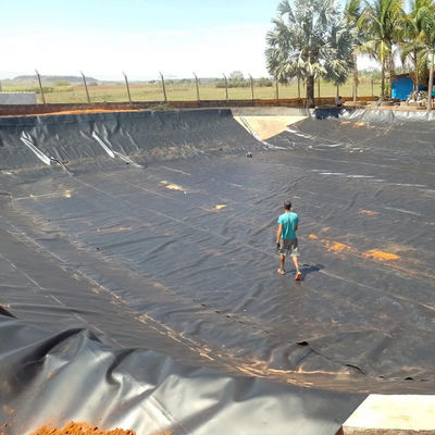 0Geomembrana de HDPE azul de.75mm para lagoa de camarão e pecuária a um custo acessível