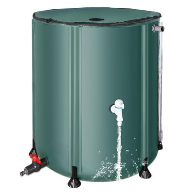 Tanque de armazenamento de água portátil de 100 litros Barril de chuva dobrável para jardim PVC dobrável