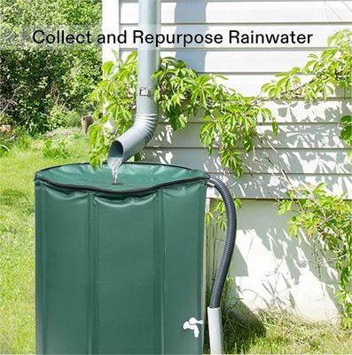 Tanque de armazenamento de água portátil de 100 litros Barril de chuva dobrável para jardim PVC dobrável