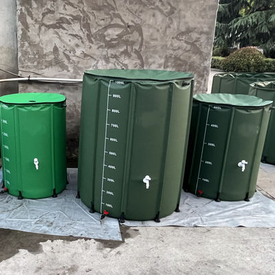 Tanque de armazenamento de água portátil de 100 litros Barril de chuva dobrável para jardim PVC dobrável