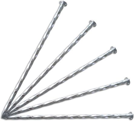 10 polegadas de unhas comuns galvanizadas unhas espirais de metal para estaca de paisagem de grama artificial