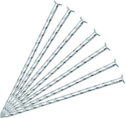 10 polegadas de unhas comuns galvanizadas unhas espirais de metal para estaca de paisagem de grama artificial