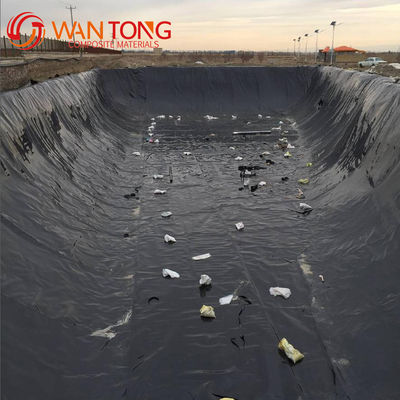 Liner de lago impermeável de folha de peixe 1,5 mm Geomembrana de HDPE para estilo de design chinês