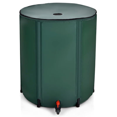 Coletor de água da chuva extra estável 100 gal armazenamento portátil de água para irrigação de jardim