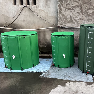 Coletor de água da chuva extra estável 100 gal armazenamento portátil de água para irrigação de jardim
