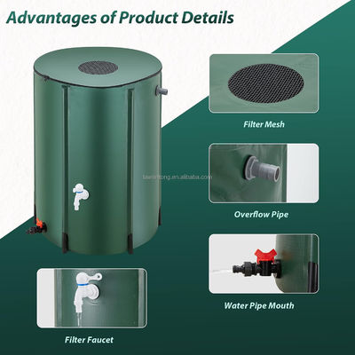 Barril de chuva dobrável de 250L A adição perfeita ao seu sistema de armazenamento de água do jardim