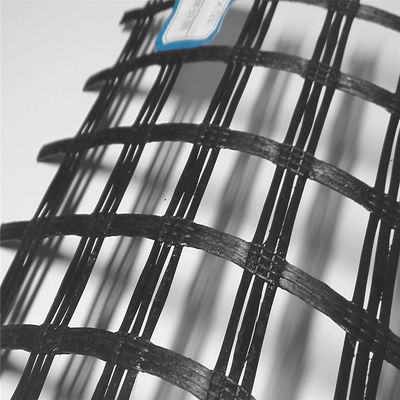 Material de pavimentação de estradas revestido com betume Fibra de vidro Geogrid com tamanho de malha 12,7*12,7mm