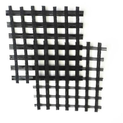 Material de pavimentação de estradas revestido com betume Fibra de vidro Geogrid com tamanho de malha 12,7*12,7mm