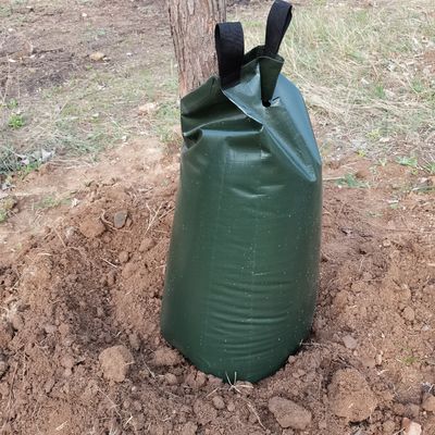 20 galões PE Saco de rega de árvores com fecho de fecho Solução ecológica de irrigação por gotejamento