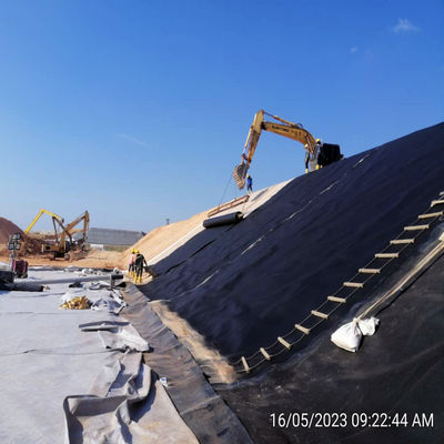 Reforçado de geomembrana de HDPE, revestimento de membrana de lago para matéria-prima 100% virgem de HDPE LLDPE