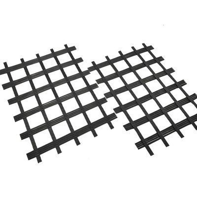 Geogrids negros de alta resistência para construção de paredes de retenção uniaxial e biaxial