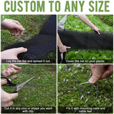 Proteja o seu jardim com uma rede de corte de plástico Agricultura Rede anti-aves UV 25g/m2