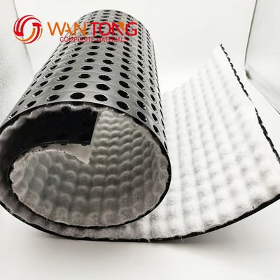 10mm 20mm 30mm Drainage Cell Board Folha de plástico Dimple Drain Plate Mat para paisagem