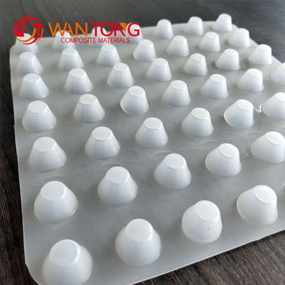 10mm 20mm 30mm Drainage Cell Board Folha de plástico Dimple Drain Plate Mat para paisagem