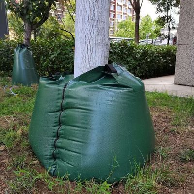 Verde 2 embalagens 15 galões de liberação lenta Irrigação automática por gotejamento Saco de irrigação de árvores CE/ISO aprovado