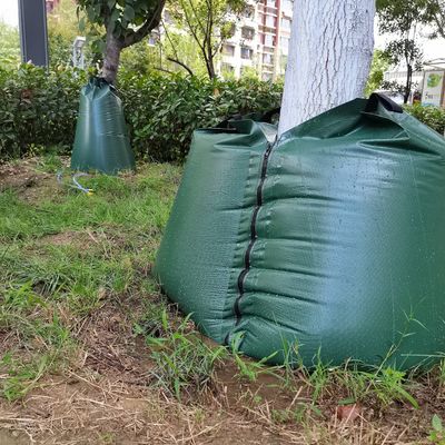 Verde 2 embalagens 15 galões de liberação lenta Irrigação automática por gotejamento Saco de irrigação de árvores CE/ISO aprovado
