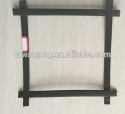 Geogrid de construção rodoviária com elevada resistência à tração e projeto uniaxial/biaxial