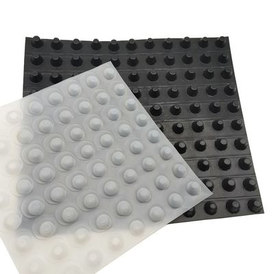 Folha de drenagem com buracos de 8 mm de altura em HDPE PP não tecido composto/tabela de drenagem