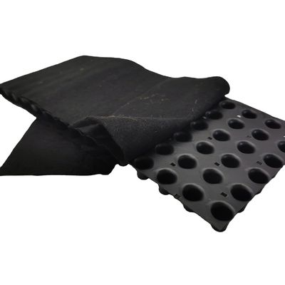 Tabela de drenagem de reciclagem virgem de HDPE PP de 8 mm para construção de estruturas de estacionamento subterrâneo