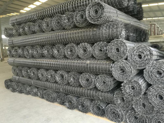 1-6m largura Geogrid plástico para estabilização de solo de alta resistência de via de entrada biaxial