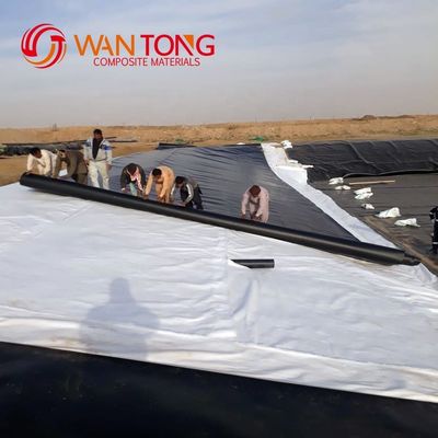 Liner de lago de peixes/camarões 0,2-4 mm Espessura Geomembranas de HDPE/LLDPE/LDPE lisas/texturizadas