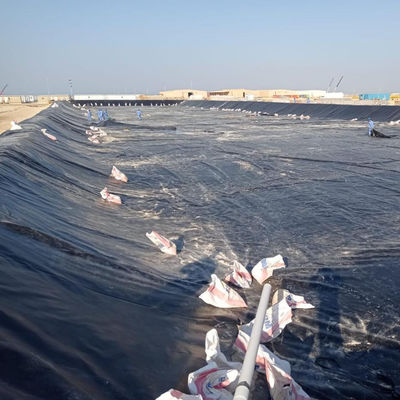 2m-8m Largura HDPE Revestimentos de barragem Revestimentos de geomembrana de 1mm para aquicultura Peixe Venda